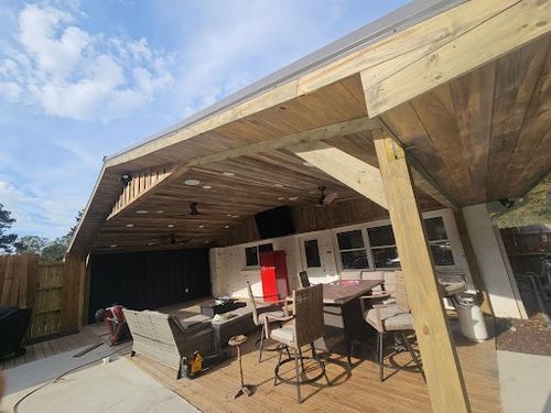 Porches and decks for Lovvorn Builders in Bowdon, GA