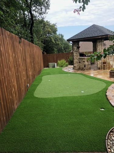 Putting Greens for Texas Freedom Turf Co. in Dallas, TX