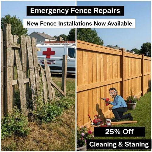 Fence Cleaning and Staining for Fence Medic in Arlington Heights, IL