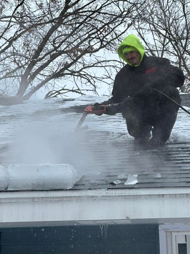 Ice Dam and Roof Top Snow Removal for Allstate Tree Service in Fridley, MN