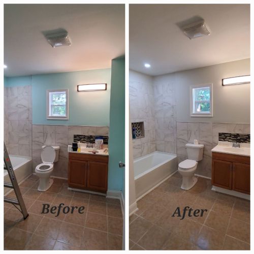 Bathroom Renovation for Walters Professional Painting & Home Improvements LLC in Frankford, Delaware