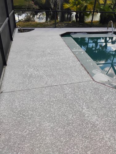 Pool deck resurfacing for American Acrylic Concrete Coatings in Longwood, FL