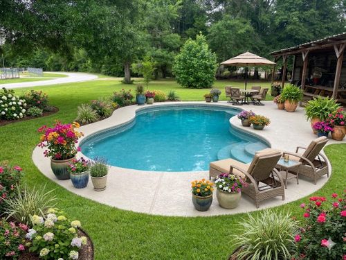 Pool Construction for Montgomery Custom Pools in Montgomery, TX