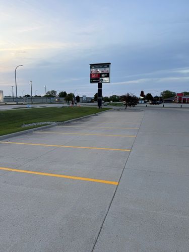 Line Striping for Midwest Line Striping LLC in Spirit Lake, IA