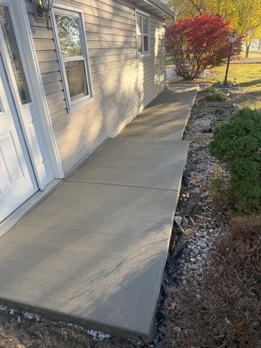 Sidewalk Installation for Immaculate Concrete and Construction in Troy, IL