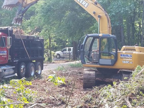 Site Grading for Barnes Backhoe & Grading in Taylorsville, NC