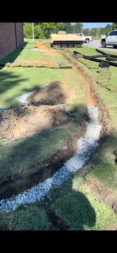 French drain for J&A Grading Services LLC   in Benson, NC