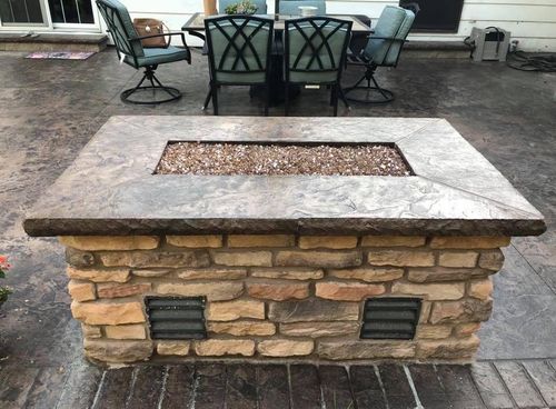 Concrete Stamping for Cory Boes Construction and Masonry, LLC in Upper Sandusky, OH