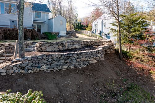 Natural stone masonry  for Wantage Fence & Stonework, LLC in Wantage, New Jersey