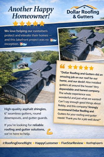 Roofing Installation for Dollar Roofing & Gutters in Jeffersonville, GA