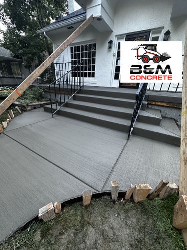 Sidewalk Installation for B&M Concrete LLC in Longmont, CO