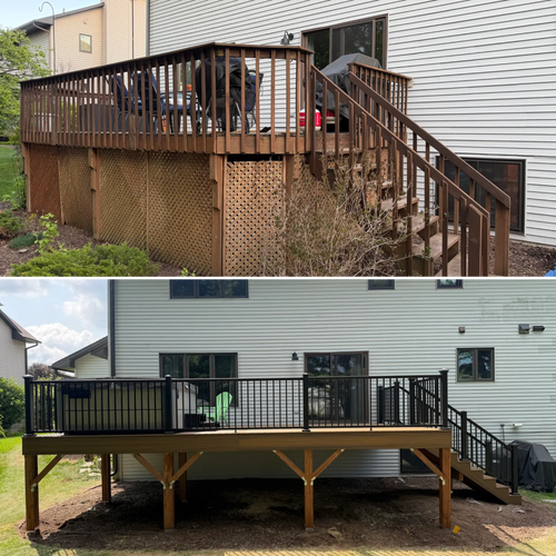 Composite Decking for RBM Construction Inc. in Eau Claire, WI