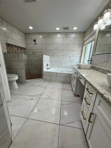 Tiling for Ck&PRO Construction Inc. in El Paso, TX