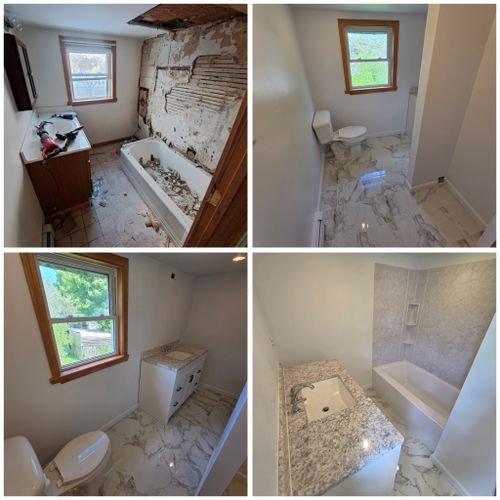 Bathroom Renovation for Legacy HomeWorks in Norridgewock, ME