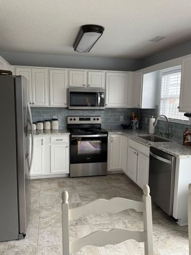Kitchen and Cabinet Refinishing for Pro-Splatter in Wilmington, NC