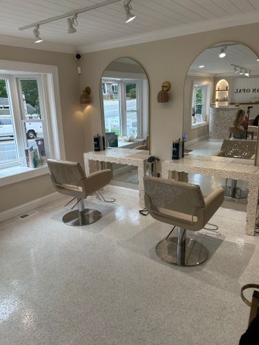 Beauty Salon Renovation for J.Flora Plumbing Corp in Abington, MA