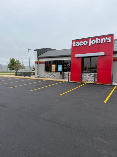 Line Striping for Midwest Line Striping LLC in Spirit Lake, IA