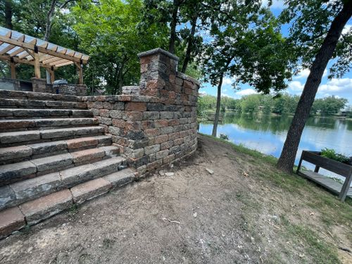 Landscape Installation for Mayfield Landscaping in Staunton, IL