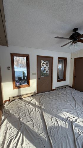 Ceiling painting for Trinity Painting & Renewal Services in Mora, MN