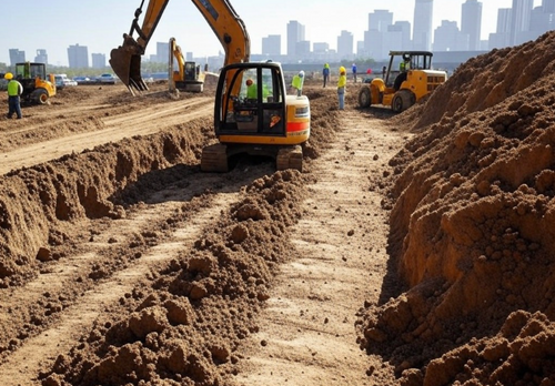 Foundation Digging for White River Excavation in Stevensville, MT