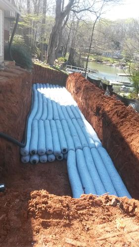 Septic Installation for Barnes Backhoe & Grading in Taylorsville, NC