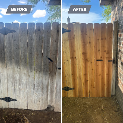 Fence repair and installation for Marple Services in Amarillo, TX