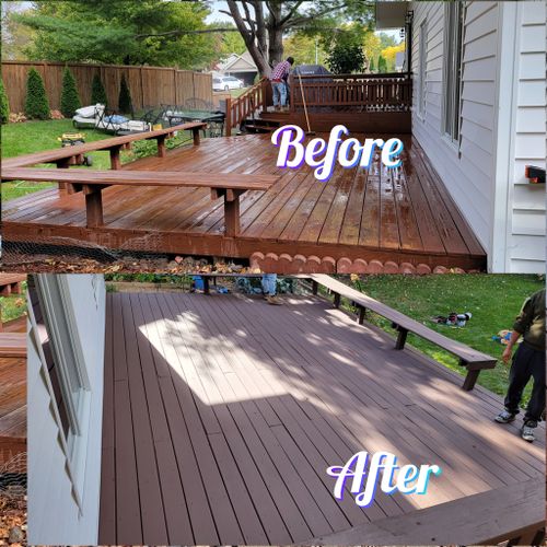 Staining for Budget Pro Painting & Remodeling LLC  in Des Moines, IA