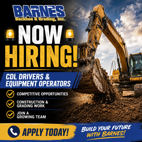 Site Grading for Barnes Backhoe & Grading in Taylorsville, NC