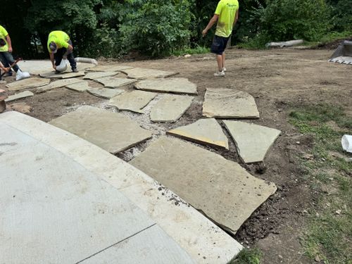 Landscape Installation for Mayfield Landscaping in Staunton, IL