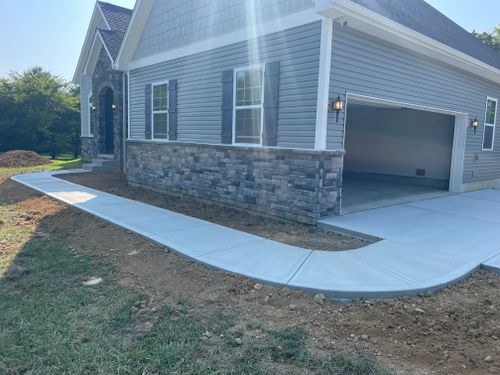 Sidewalk Installation for Tanenbaum Services & Concrete in Florence, KY