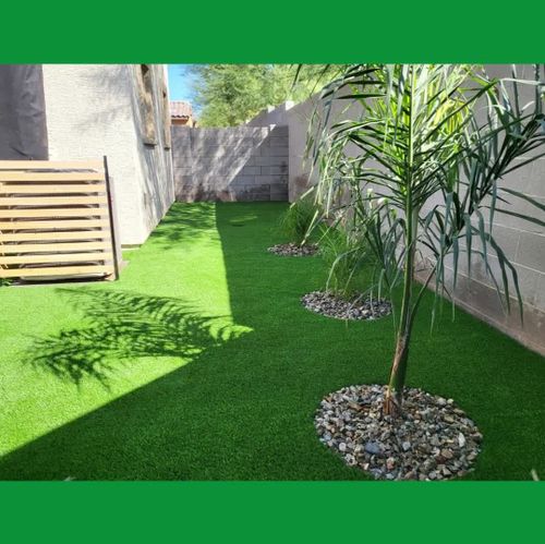 Artificial Turf Installation for WHAT! Luxury Landscapes, LLC. in Chandler, AZ