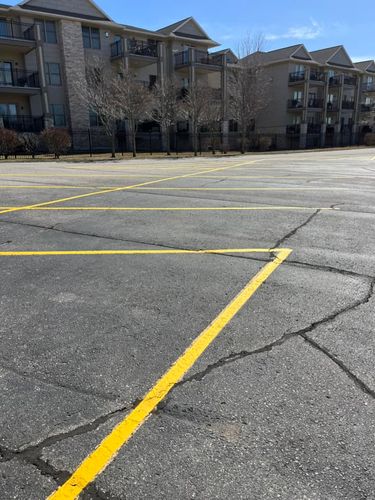 Line Striping for Midwest Line Striping LLC in Spirit Lake, IA