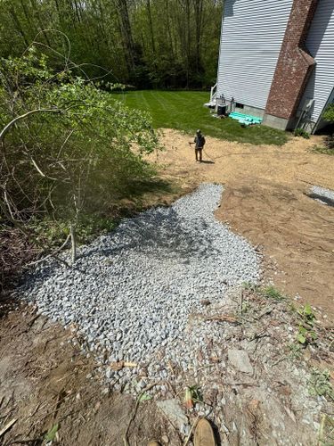 Excavation for CS Property Maintenance in Middlebury, CT