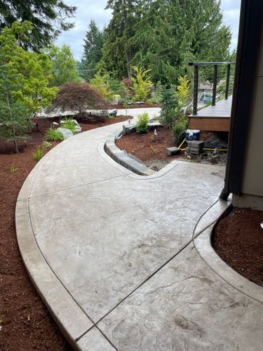 Sidewalk Installation for MD Construction & Sewer in North Yelm, WA