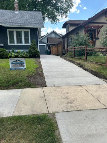 Driveway Construction for Anderson Concrete Construction in Olmsted County, MN