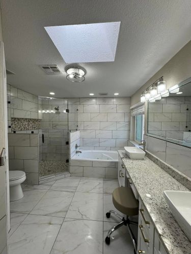 Tiling for Ck&PRO Construction Inc. in El Paso, TX