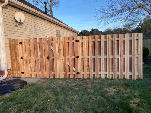 Wood Fencing for Sea Level Fence in Virginia Beach, VA