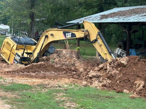 Stump Excavation for Dozier Stump Grinding in Augusta, GA