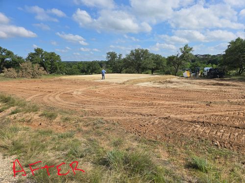 Site Preparation for Evant Backhoe & Construction in Evant, TX