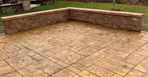 Stamped Concrete Installation for Southern Oak Concrete and Construction LLC in McDonough, GA