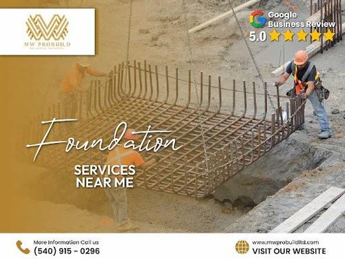 Concrete Foundations for MW ProBuild, LTD. in Roanoke, VA
