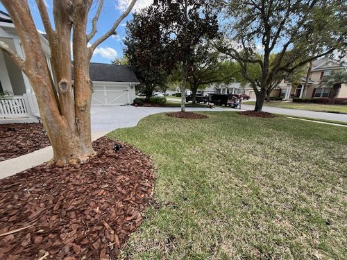 Mulch Installation for K & A Landscaping, Inc. in Jacksonville, FL