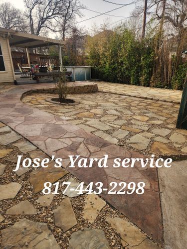 Planting for Jose's Yardservice in Keller, TX