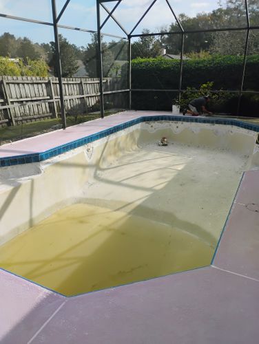 Pool deck resurfacing for American Acrylic Concrete Coatings in Longwood, FL