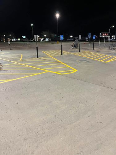 Line Striping for Midwest Line Striping LLC in Spirit Lake, IA