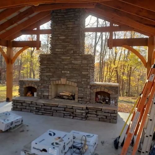Wood Fireplace Installation & Design for Davis & Co. Custom Builders in Franklin, TN