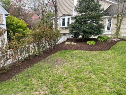 Mulch Installation for Quest Landscapes in North Attleborough, MA
