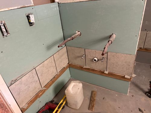 Bathroom Renovation for Jones Construction & Flooring in Bogata, TX