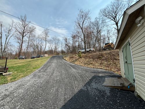 Driveway Construction for Schrock’s Land Management in Northern Virginia, Shenandoah Valley, VA