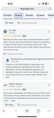 Lawn Maintenance for Morning Dew Landscaping Services in  Marlboro, NY